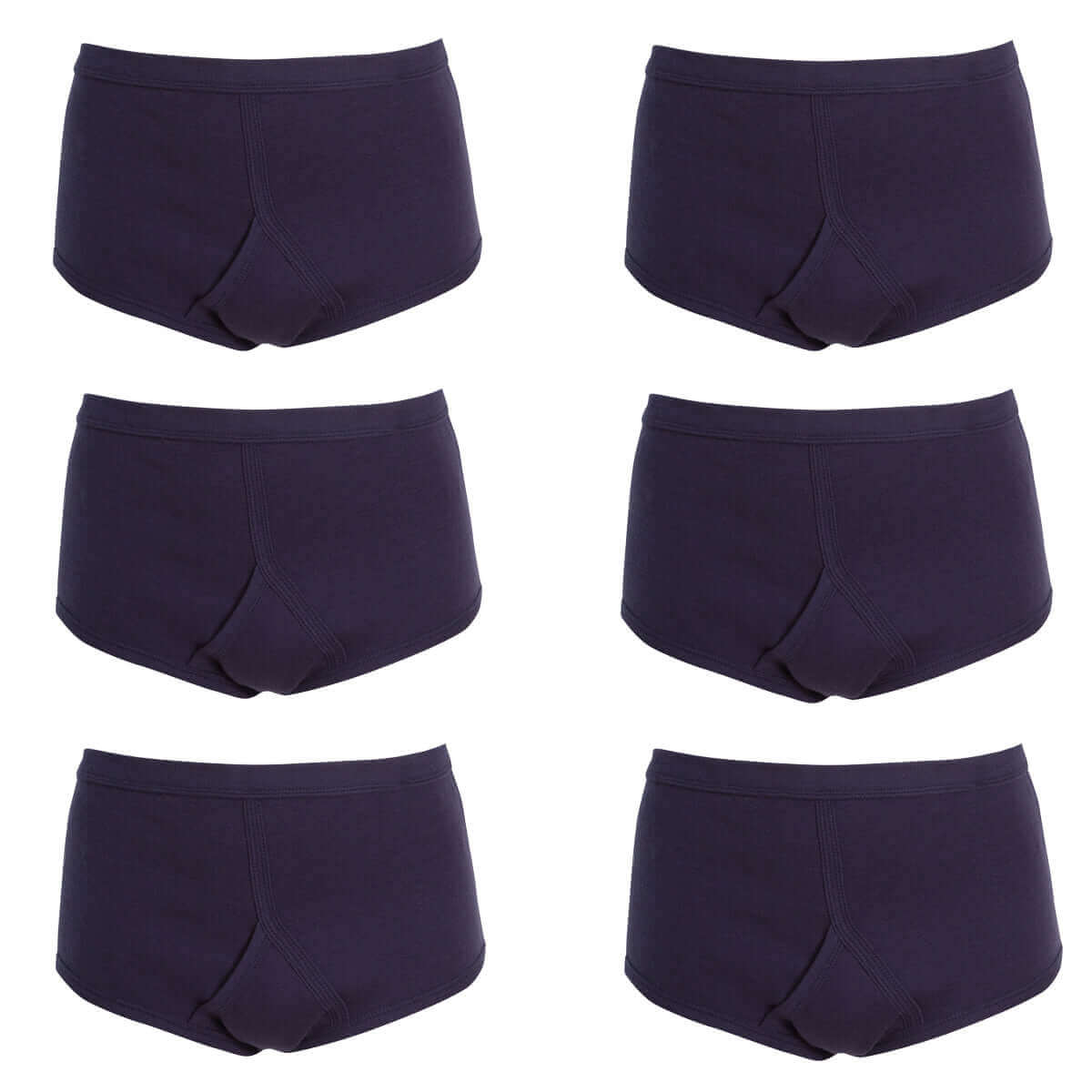 Pack of 6 Mens Cotton Y Front Underpants Breathable Sports and Everyday Wear Various Sizes and Colours Moisture Wicking Comfort by Sock Stack