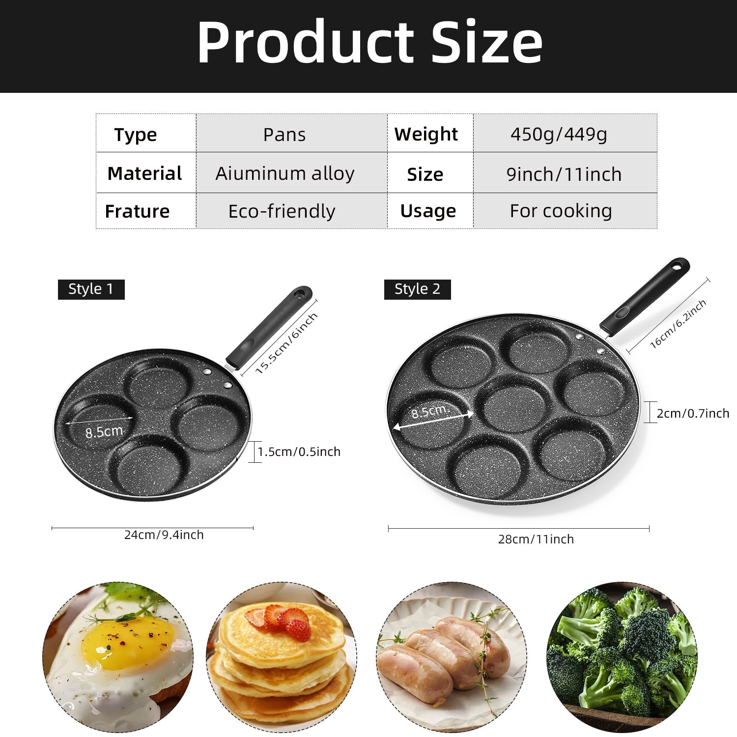 Seven-Hole Non-Stick Egg Frying Pan –  Cooking Pan