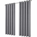 Paris Eyelet Jacquard Curtains Grey Geometric Pattern Thermal Insulated Light Blocking for Bedroom Lounge by OLIVIA ROCCO