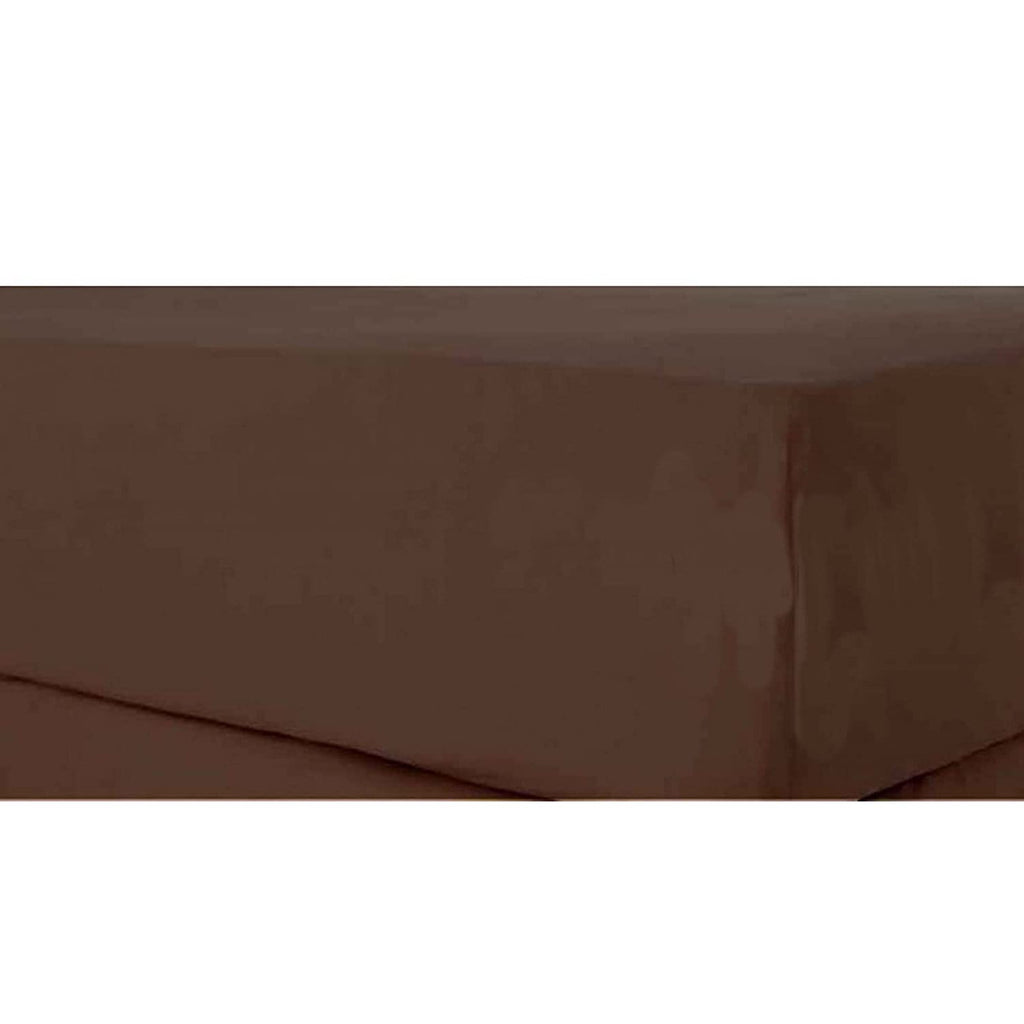 Percale Super Soft Fitted Sheet 180 TC Indus Valley Cotton Linen Durable Comfortable Bedding Multiple Sizes and Colours by OLIVIA ROCCO