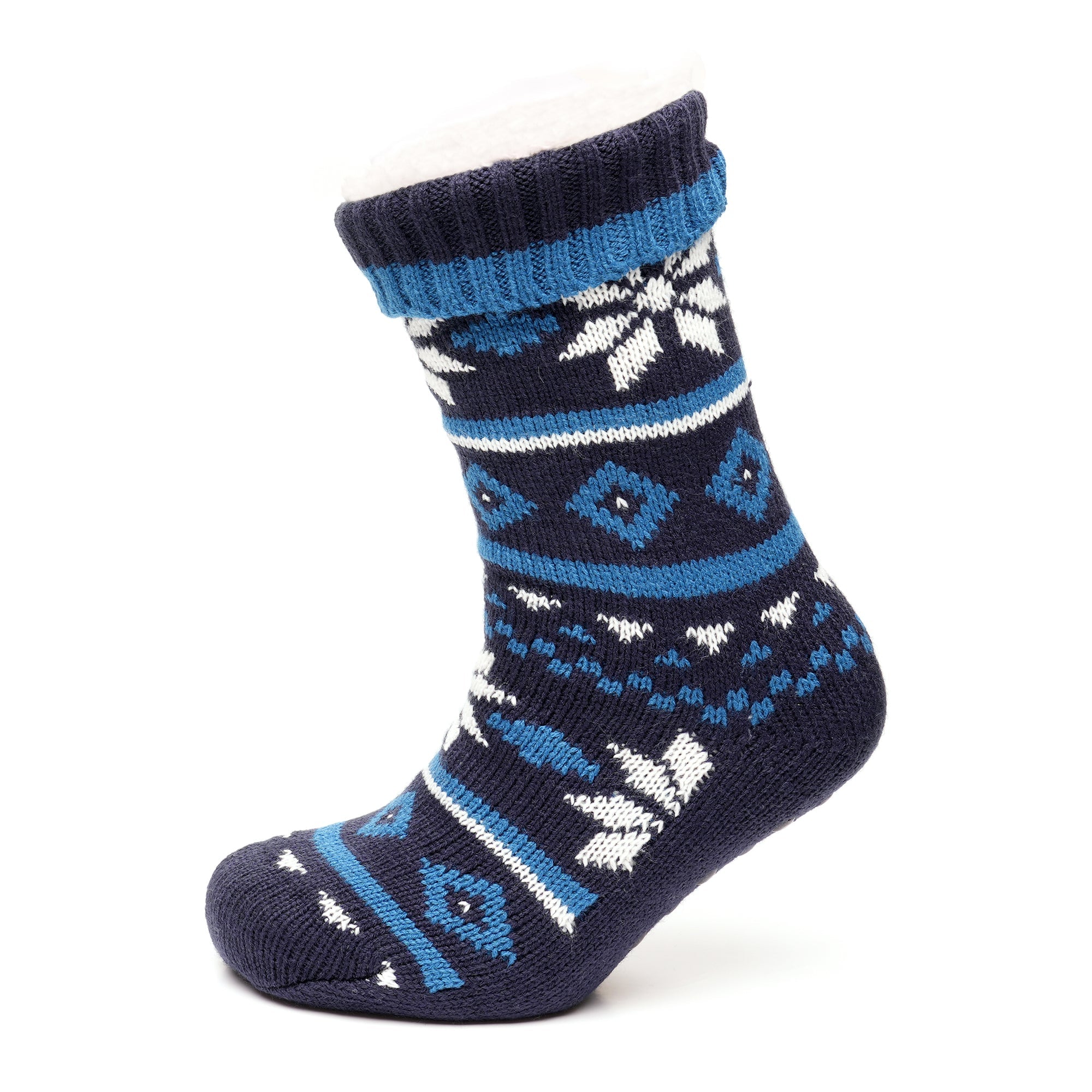 Tom Franks 1 Pair Chunky Knit Sherpa Slipper Socks