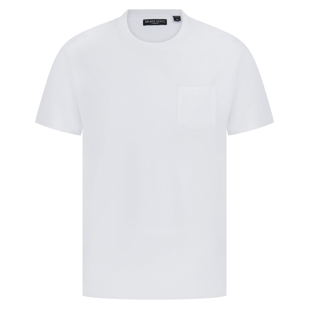 Brave Soul Arkham Crew Neck Pocket T-Shirt