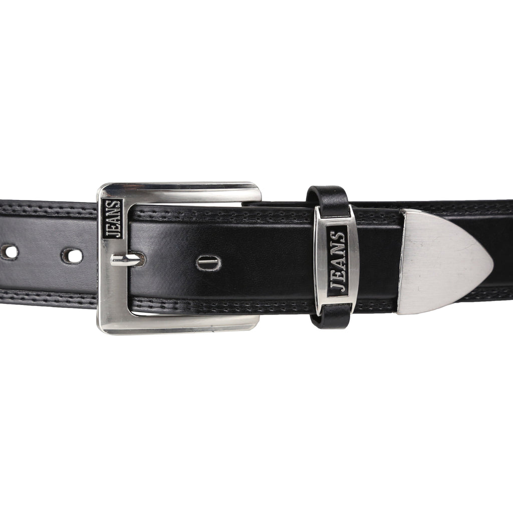 Forest 1.5" Wide Jeans Design Bonded Leather Belt