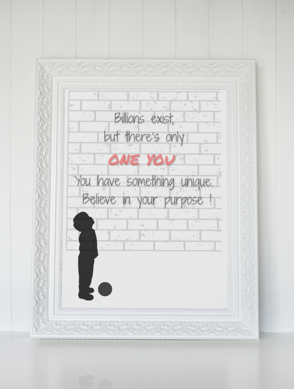 Believe in Your Purpose Poster – Inspirational Wall Art – Motivational Quote Print