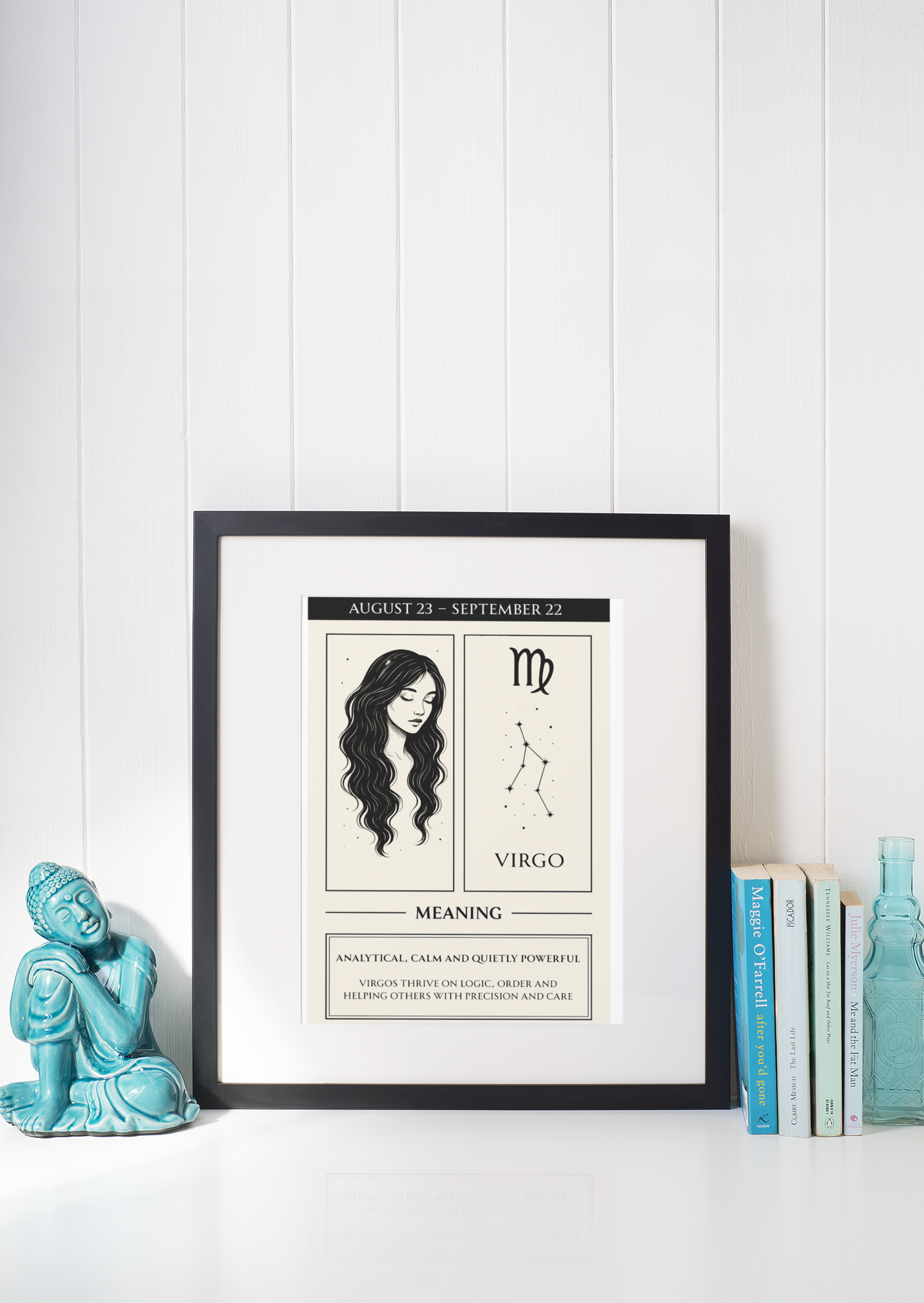 Virgo Zodiac Poster – Meaningful Art Print with Zodiac Imagery – Perfect Gift for Astrology Lovers (Physical Print)
