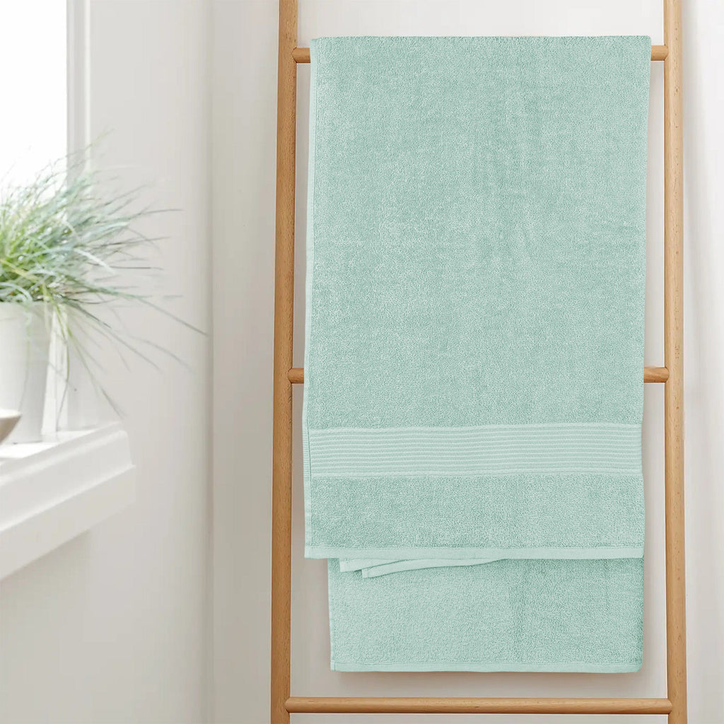 Rhodes Towel Seafoam 100% Cotton Hotel Quality Soft Super Absorbent Hand Bath Towels, Sheets & Face Cloths by OLIVIA ROCCO
