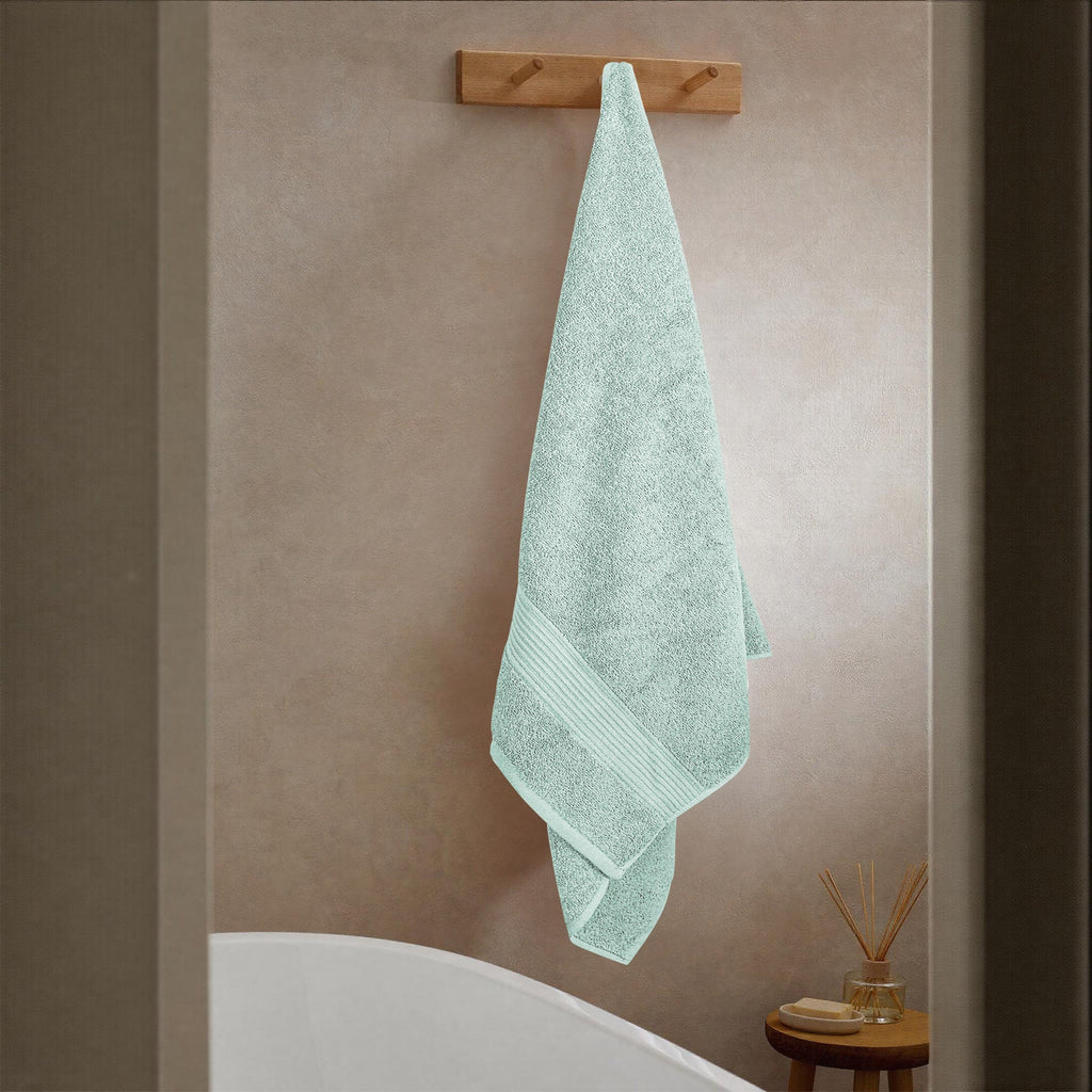Rhodes Towel Seafoam 100% Cotton Hotel Quality Soft Super Absorbent Hand Bath Towels, Sheets & Face Cloths by OLIVIA ROCCO