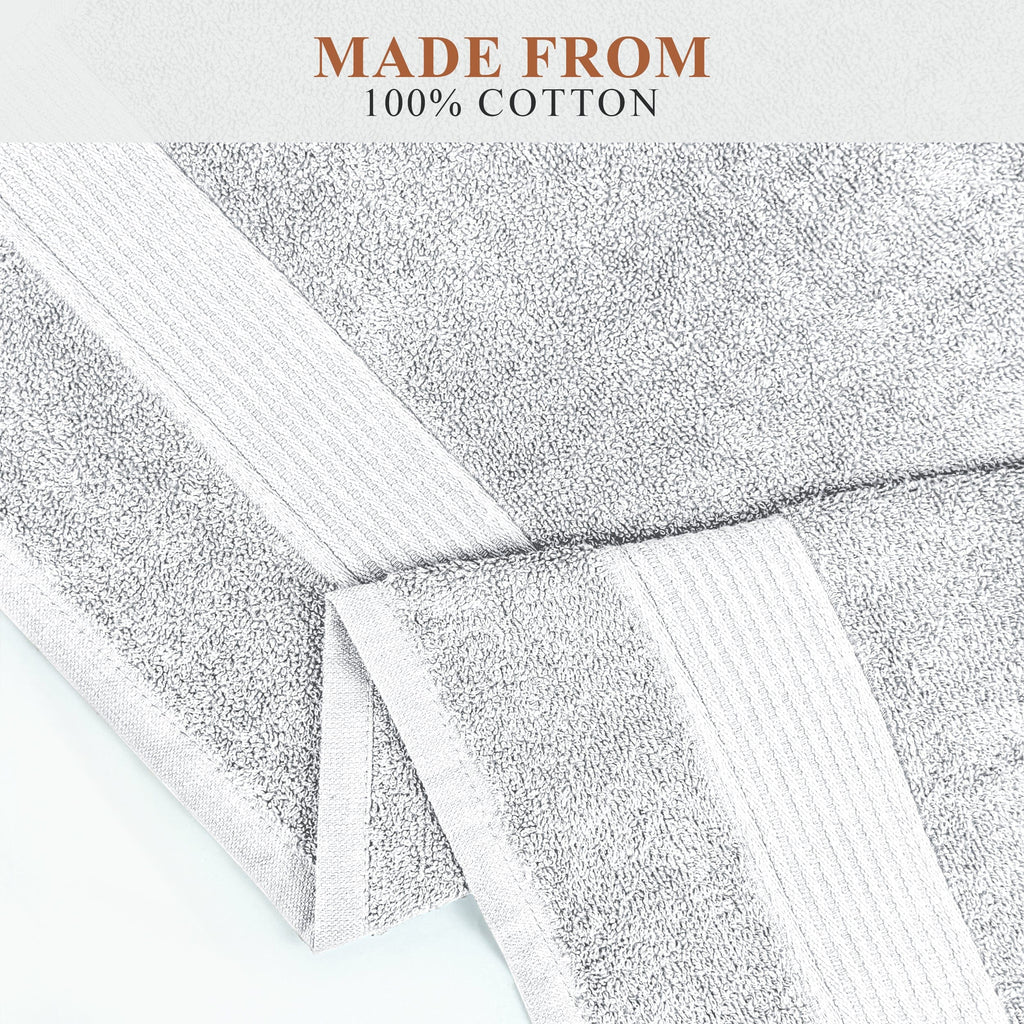 Rhodes Towel White 100% Cotton Hotel Quality Soft Super Absorbent Hand Bath Towels, Sheets & Face Cloths by OLIVIA ROCCO