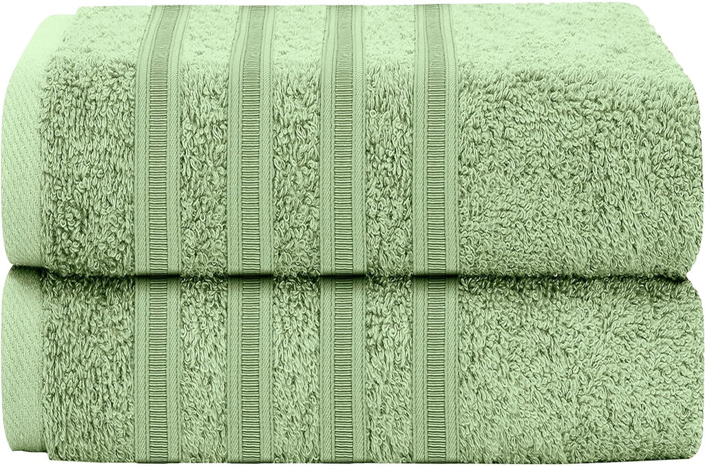 Ritz Viscose Stripe Super Soft Cotton Luxury Absorbent Towels, Jumbo Bath Sheet Packs & Towel Bale Sets Available by OLIVIA ROCCO