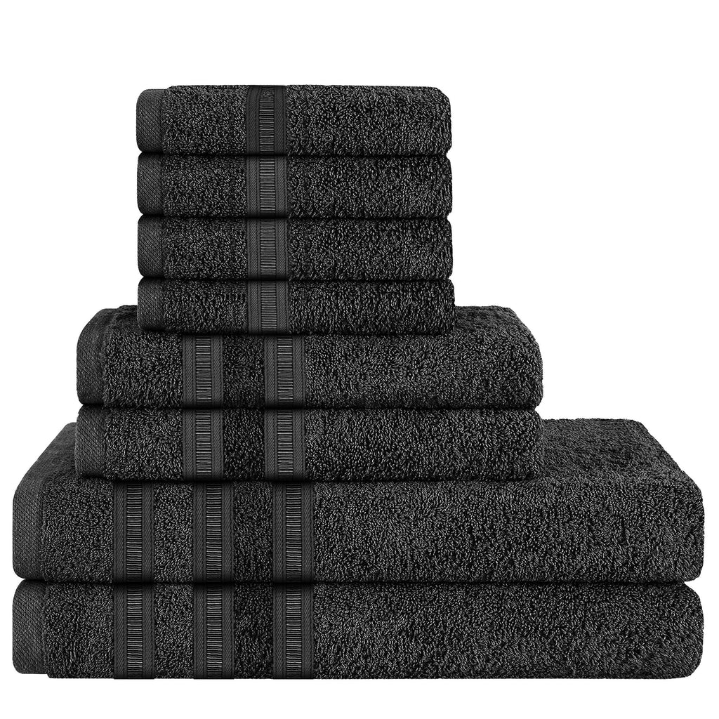 Ritz Viscose Stripe Super Soft Cotton Luxury Absorbent Towels, Jumbo Bath Sheet Packs & Towel Bale Sets Available by OLIVIA ROCCO