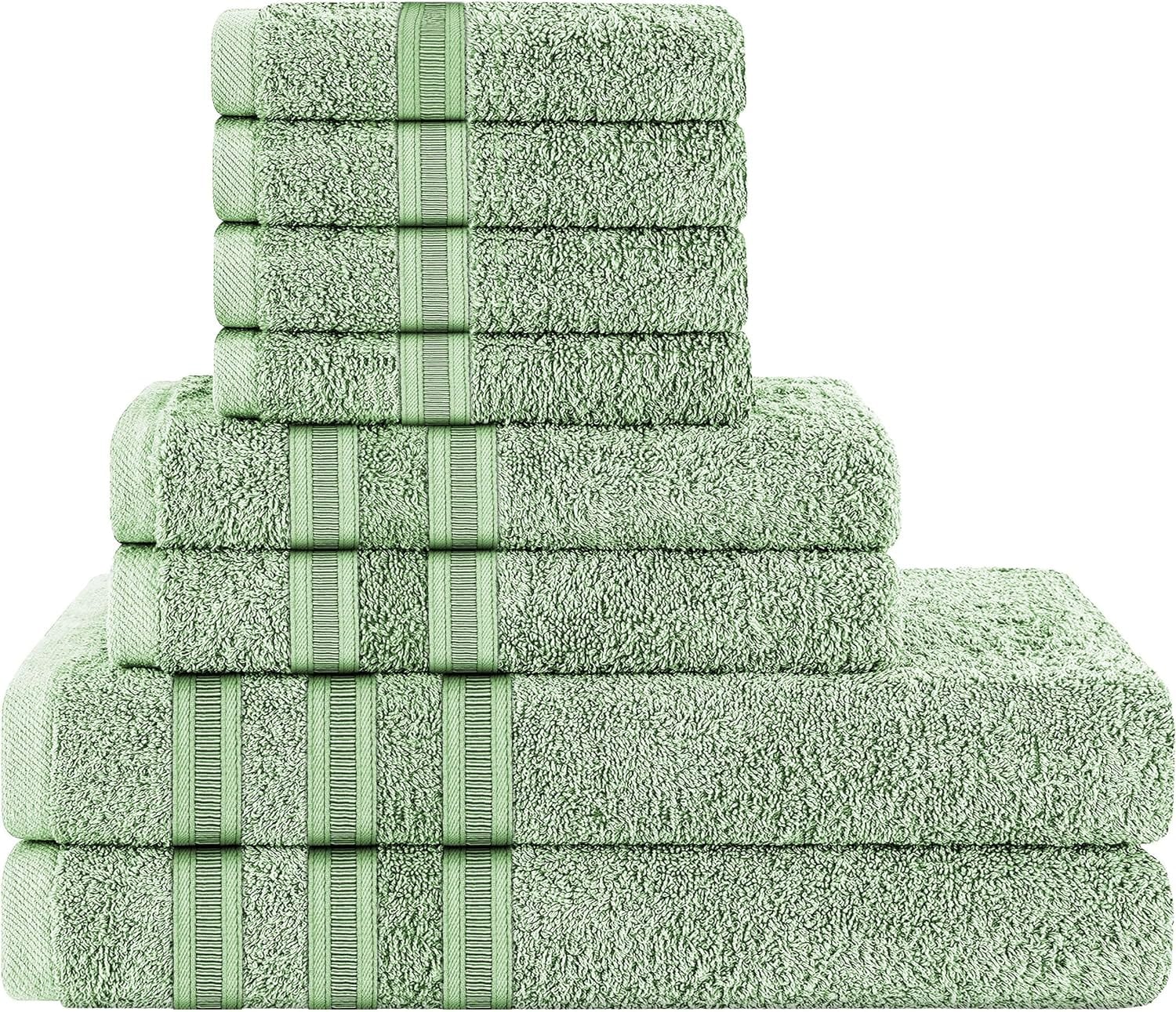 Ritz Viscose Stripe Super Soft Cotton Luxury Absorbent Towels, Jumbo Bath Sheet Packs & Towel Bale Sets Available by OLIVIA ROCCO