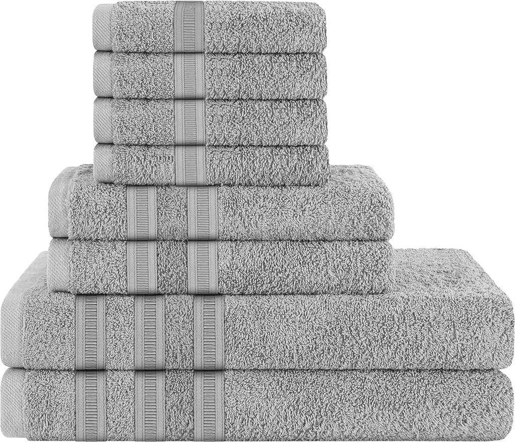 Ritz Viscose Stripe Super Soft Cotton Luxury Absorbent Towels, Jumbo Bath Sheet Packs & Towel Bale Sets Available by OLIVIA ROCCO