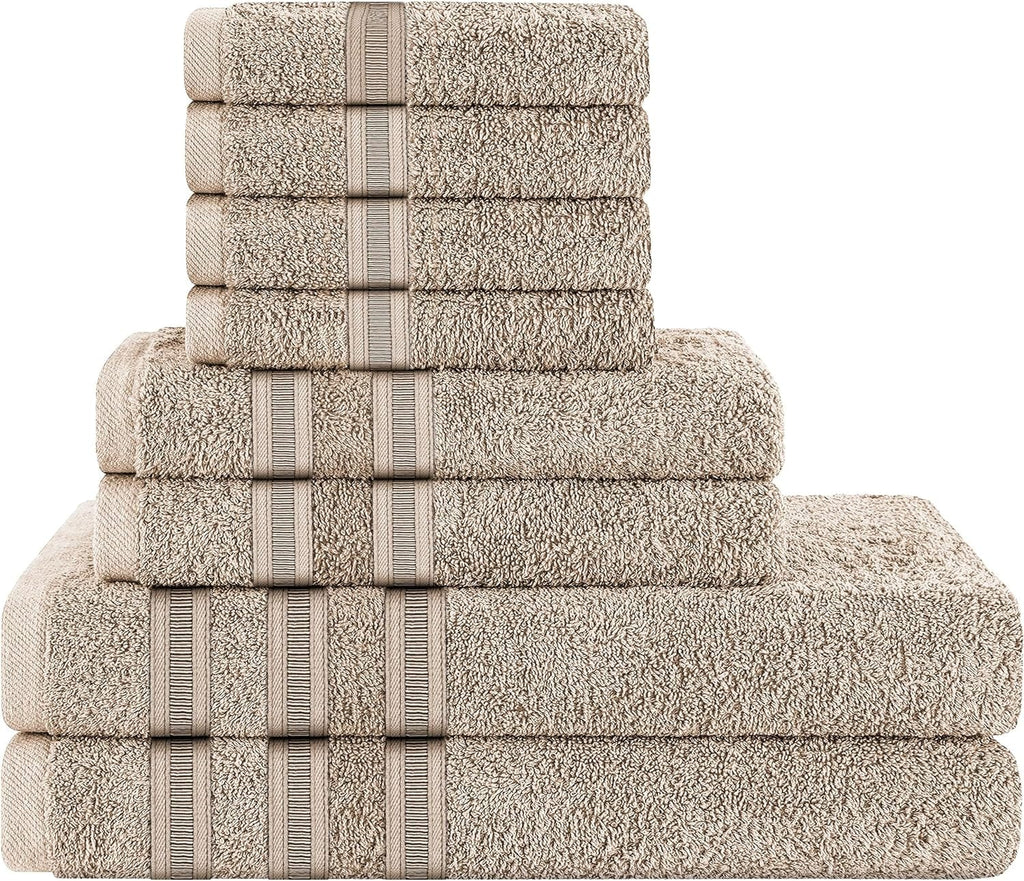 Ritz Viscose Stripe Super Soft Cotton Luxury Absorbent Towels, Jumbo Bath Sheet Packs & Towel Bale Sets Available by OLIVIA ROCCO