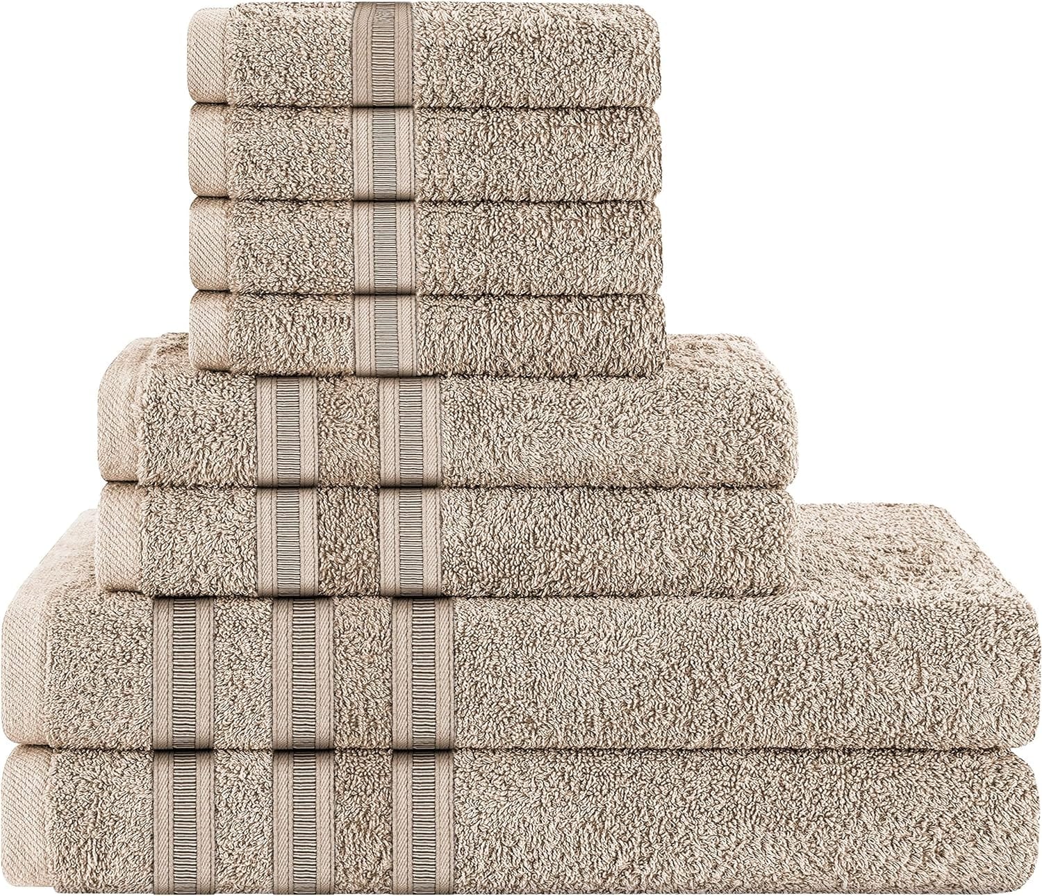 Ritz Viscose Stripe Super Soft Cotton Luxury Absorbent Towels, Jumbo Bath Sheet Packs & Towel Bale Sets Available by OLIVIA ROCCO