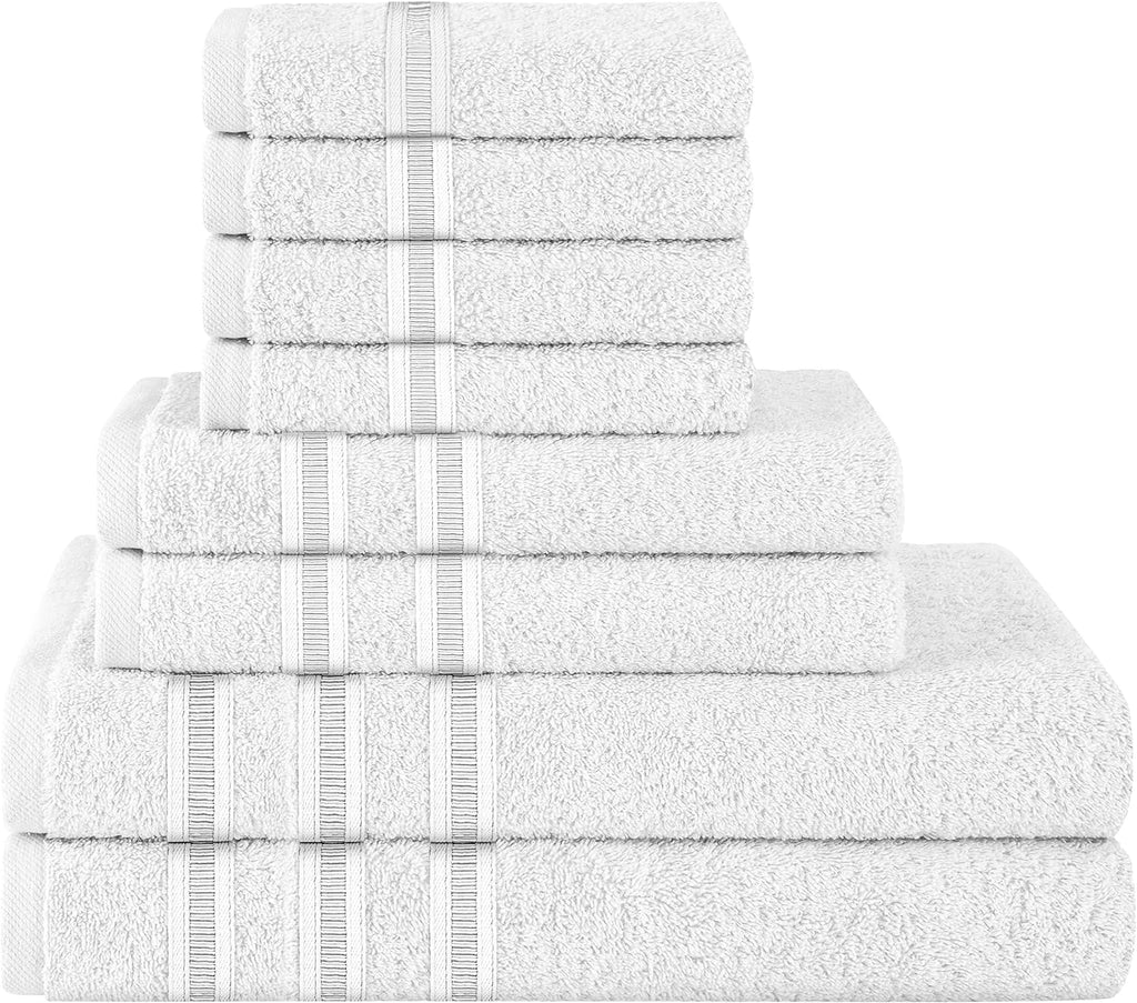 Ritz Viscose Stripe Super Soft Cotton Luxury Absorbent Towels, Jumbo Bath Sheet Packs & Towel Bale Sets Available by OLIVIA ROCCO