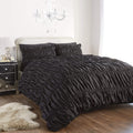 Ruched Ruffles Cotton Rich Luxurious Duvet Set Elegant Bedroom Décor Comfortable Bedding Multiple Sizes and Colours OEKO-TEX Certified by OLIVIA ROCCO