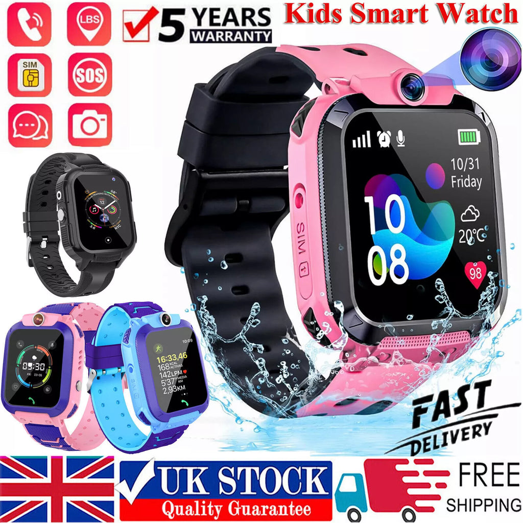 Kids 4G Smart Watch with SOS GPS Location, Sim Card Call, Camera, and Waterproof for IOS and Android 2025 - Charging, Wearable galaxy watch 7 Chip Clock