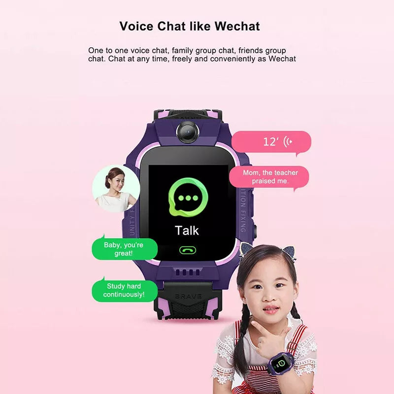 Kids 4G Smart Watch with SOS GPS Location, Sim Card Call, Camera, and Waterproof for IOS and Android 2025 - Charging, Wearable galaxy watch 7 Chip Clock