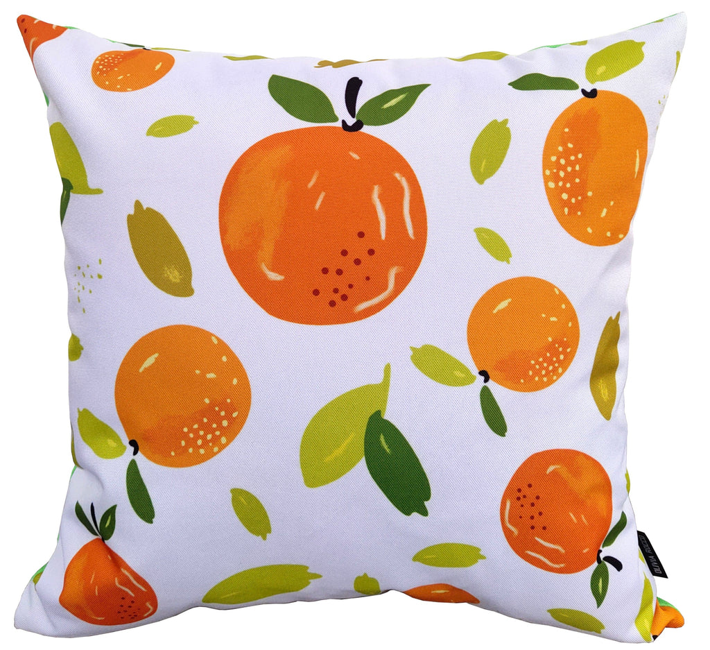 Summer Fruit Design Waterproof Outdoor Cushions for Patio Garden Bench Sofa Bed Durable Polyester Filled Comfort by OLIVIA ROCCO