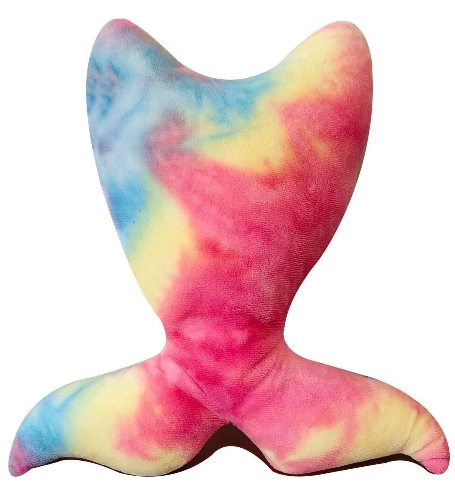 Tie Dye Rainbow Ultra-Soft Teddy Fleece Duvet Set for Kids Reversible Bedding with Cushion and Throw Single and Double Beds by OLIVIA ROCCO