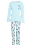 Women's 100% Cotton Koala Bear Pyjama Set Soft Breathable Nightwear PJs with Elasticated Waistband by Daisy Dreamer