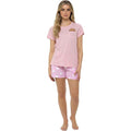 Women's Cotton Sausage Dog Print T Shirt and Shorts Pyjama Set for Summer by Daisy Dreamer