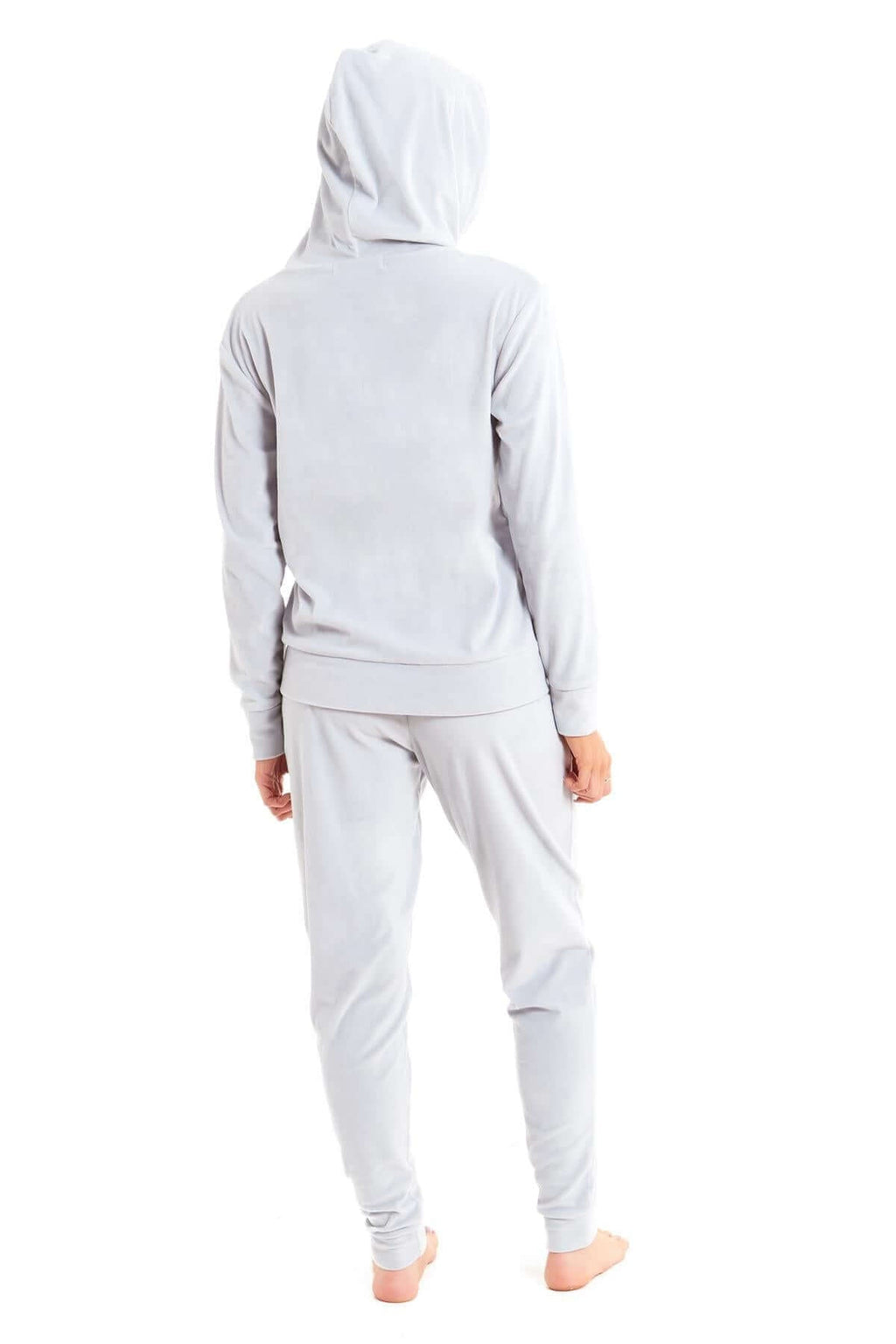 Women’s Velour Fleece Hooded Zip Track Suit Velvet Loungewear Set with Elastic Waistband Comfortable All-Day Wear Multiple Styles and Sizes by Daisy Dreamer