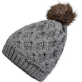Women's Waterproof Thinsulate Insulated Chunky Beanie Winter Hat with Pom Pom Bobble Warm Cable Knit Ideal for Skiing and Hiking by Sock Stack
