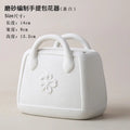 Ceramic Handbag Vase – Modern Morandi Style Tote Flower Pot